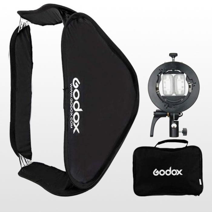 کیت سافت‌باکس گودکس GODOX S2 SPEEDLITE BRACKET WITH 60X60CM SOFTBOX